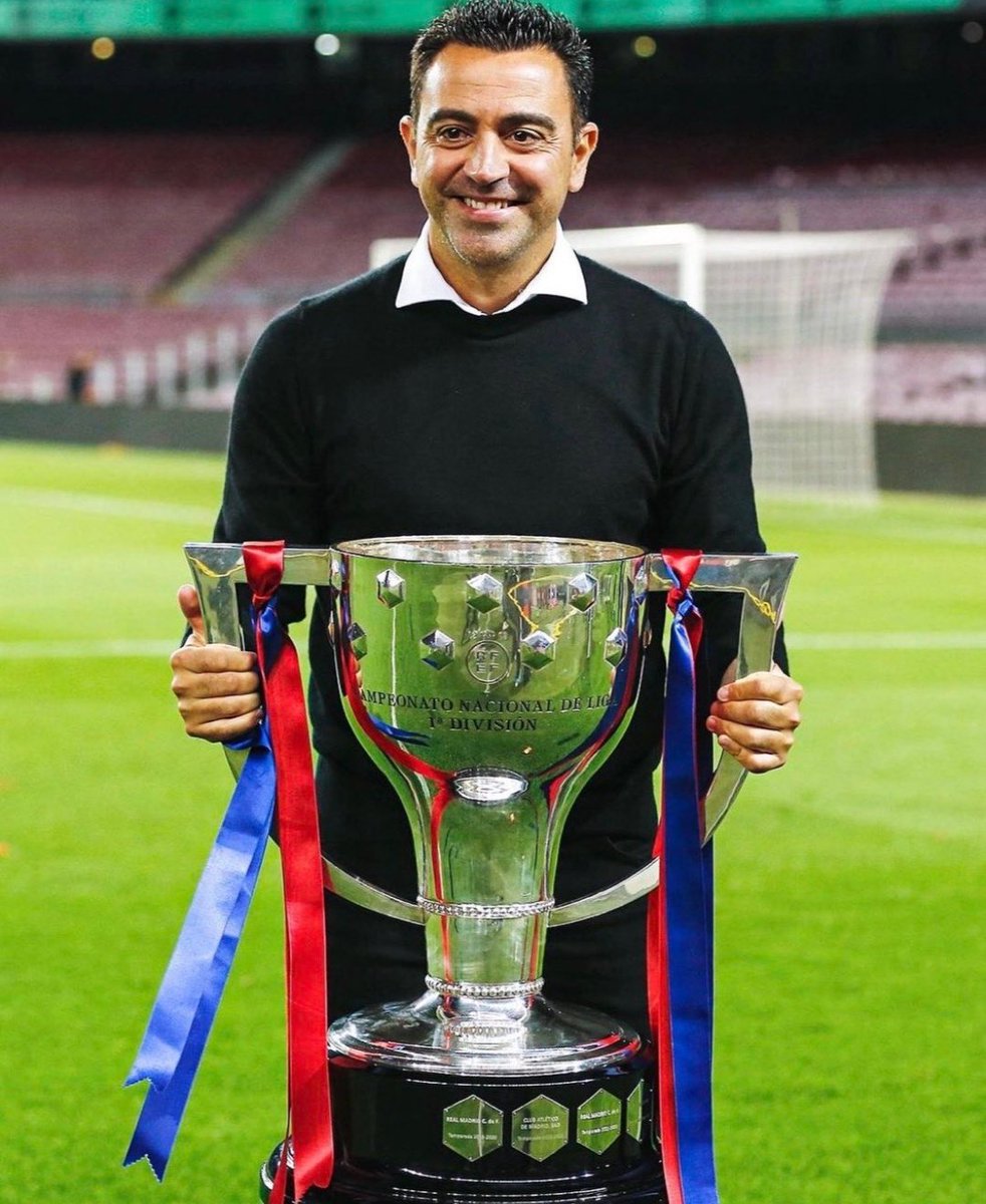 LxoMessismoFCB's tweet photo. Vengo a recordar que Xavi Hernández ganó una Liga contra la mayor mafia de la historia del deporte, sin Messi y con 4 jornadas de antelación.

Es un hito sin precedentes. https://t.co/gg3TfhHSKb