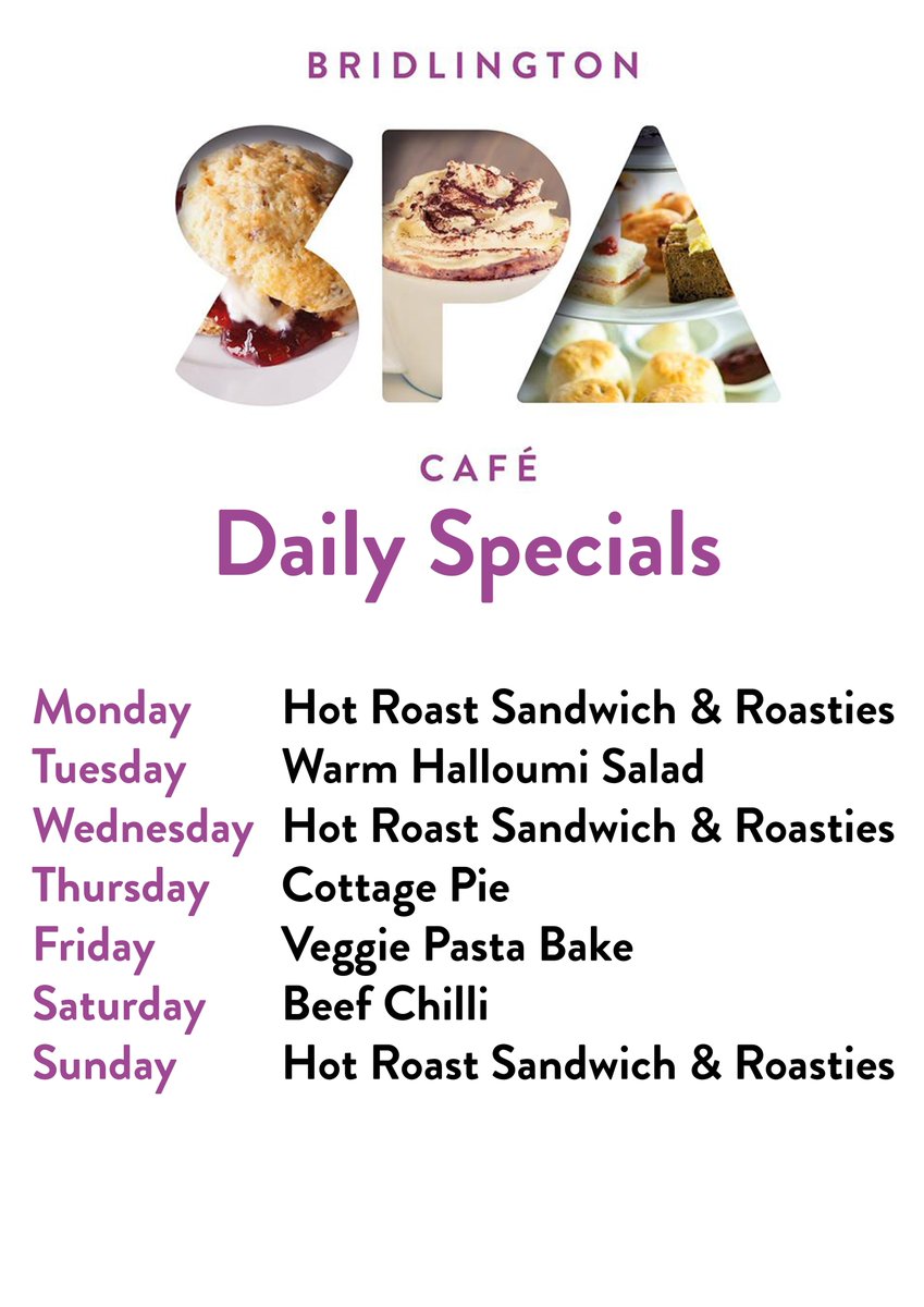 Here's our cafe specials of the week! 😍