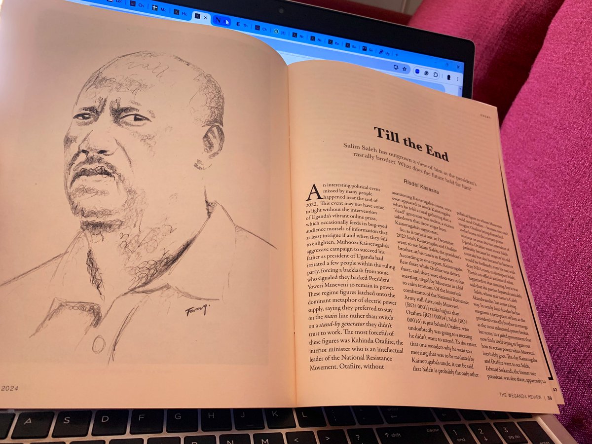That was a brilliant essay on Uganda’s reluctant “co-president” Salim Saleh by @risdelk! @WegandaReview Apr/Jun issue is out on the streets. Grab a copy!