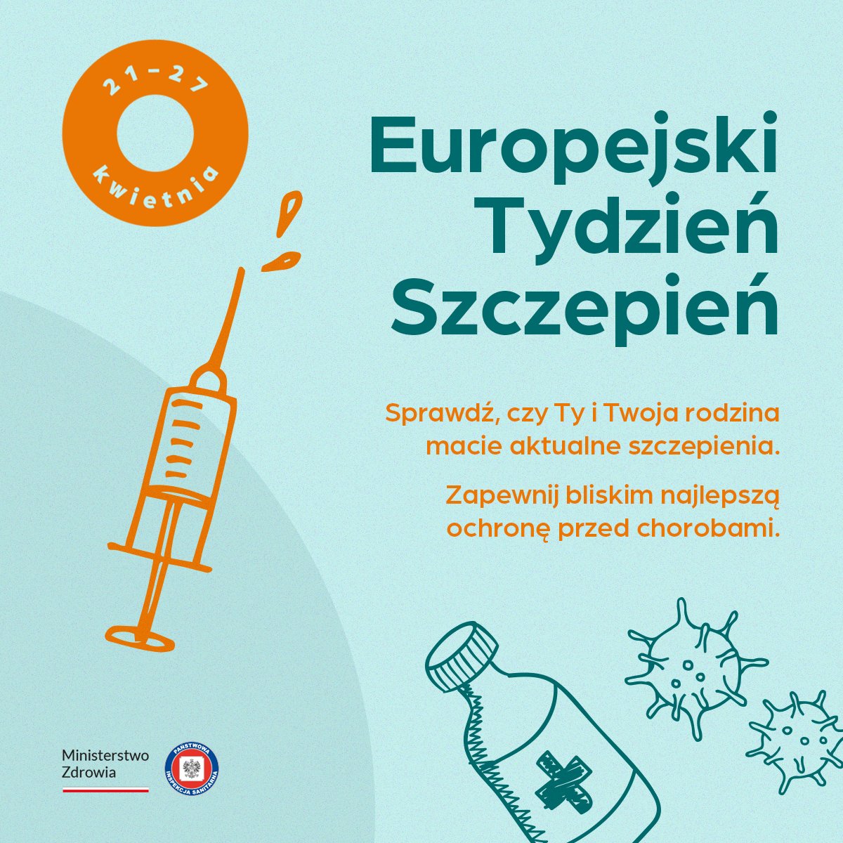 #EuropejskiTydzieńSzczepień pomaga podnosić świadomość w zakresie znaczenia szczepień w zapobieganiu chorobom👨‍⚕️
Sprawdź Program Szczepień Ochronnych i zapytaj lekarza, jak zadbać o siebie i bliskich. Więcej:👉gov.pl/web/gis/europe…
#ZaufajSzczepieniom #WOWSzczepimySięPrzeciwHPV