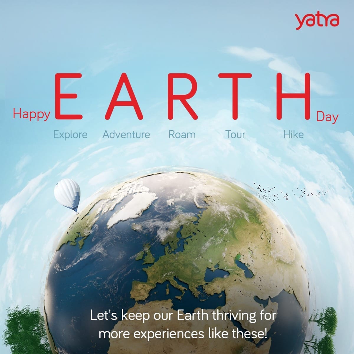 Step into adventure, leave only footprints. 🌿🥾 #Yatra #EarthDay