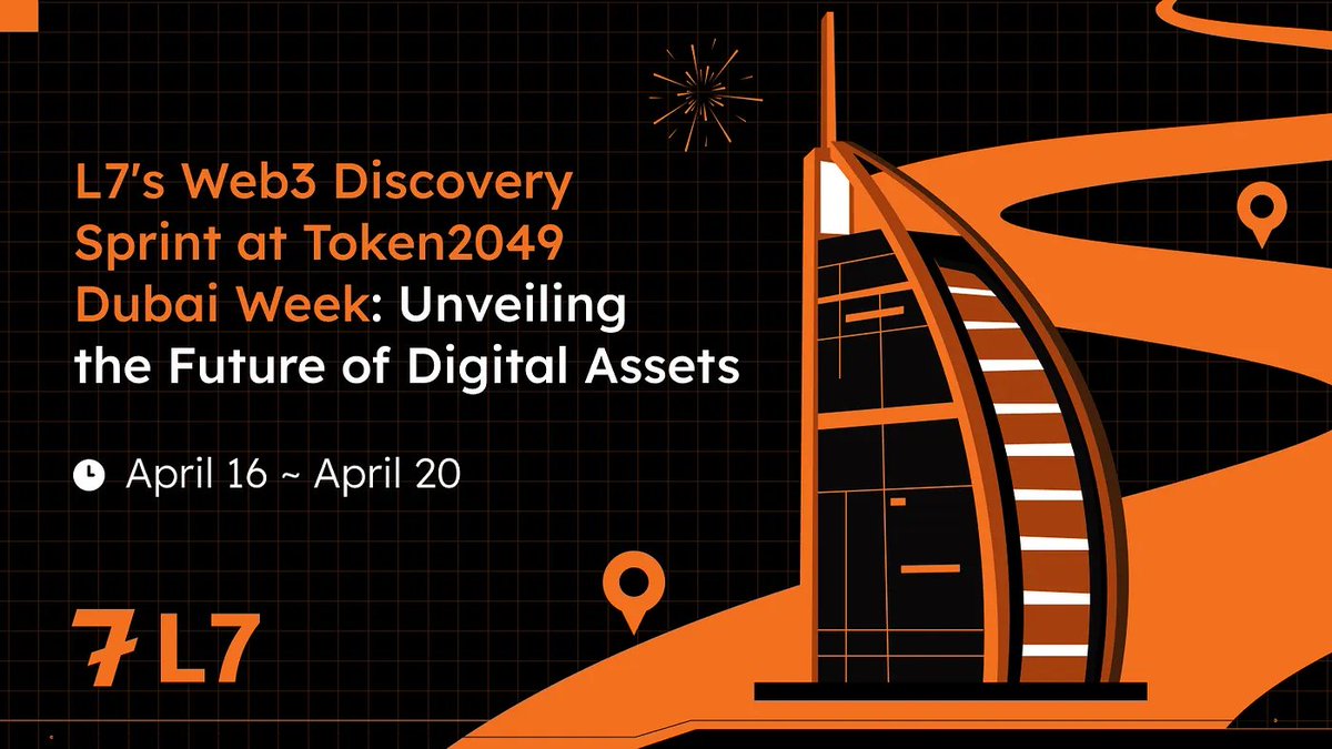 🎉 Wrapping up #TOKEN2049Dubai week on a high note!  

🔥 L7 showcased its unwavering commitment to propelling the Web3 ecosystem forward with innovation at its core. 

🚀 Dive into the highlights of L7 Dubai 2024 week now: 
medium.com/l7official/l7s…   

#Web3 #TOKEN2049Dubai #L7