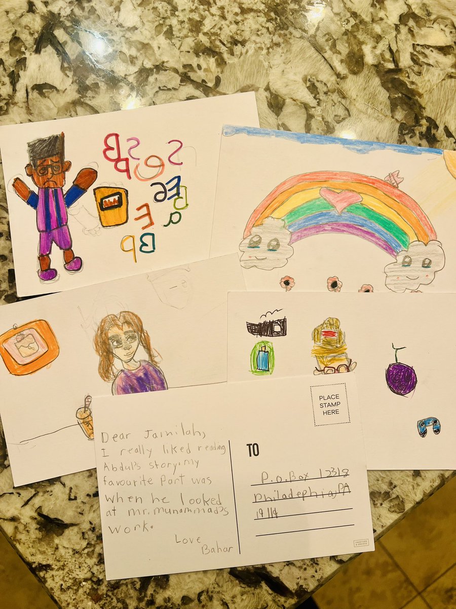 MsDaPontesClass's tweet photo. Hey @jtbigelow! We read your story, “Abdul’s Story” and we absolutely loved it! Fan mail is coming your way to share what our favourite part was! 🥰💕📚 https://t.co/Szgog47PE2