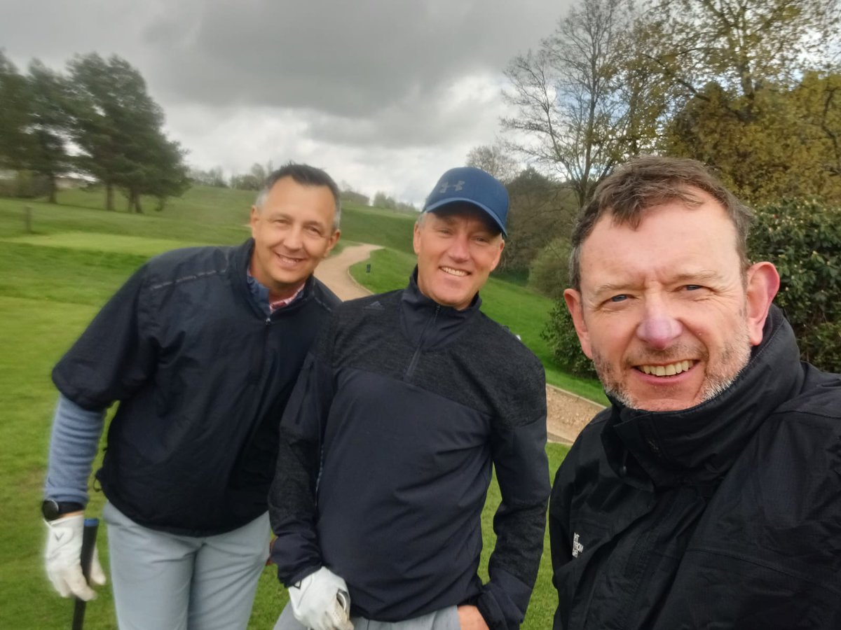 Thanks to @tyhafan & the @PrincipalityBS for inviting me, James, Patrick & Craig to play golf last week. We all managed a few fantastic shots in amongst the strictly average. Great for Dads to spent some time together! And congratulations on raising so much money for Ty Hafan!