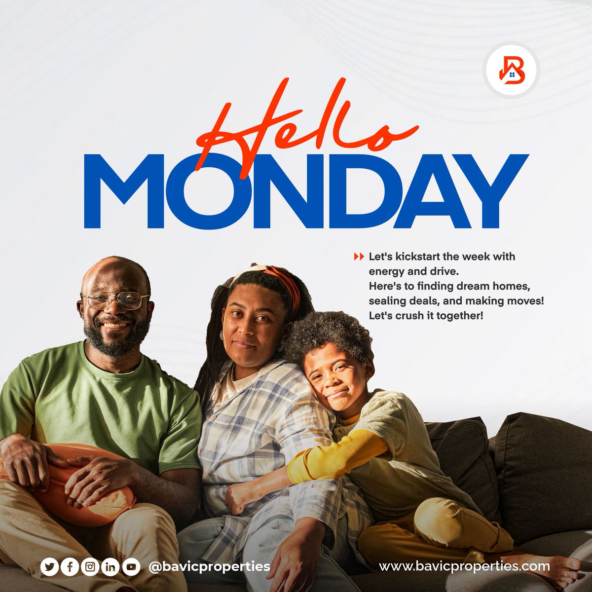 Happy Monday! Wishing you a fantastic start to the week filled with positivity, productivity, and plenty of reasons to smile. #Productivity #energy