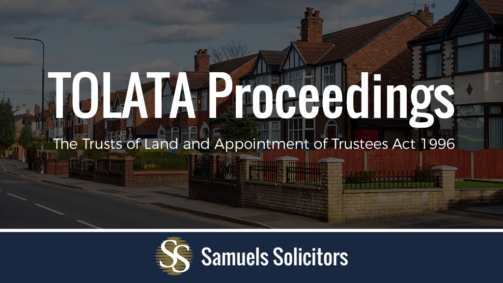When a property is owned by more than one person, such as a matrimonial home, disputes can arise if circumstances change. If you and your co-owner cannot agree how to deal with your property, you may be able to make a #TOLATA claim to force a sale: bit.ly/3bn6VCf