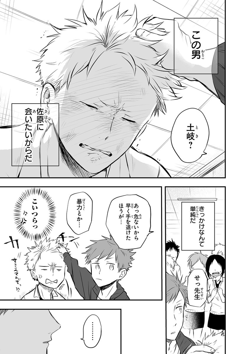 ヤンキー高校生がイケメン体育教師に恋しちゃった話(3/6)

#創作BL
#漫画が読めるハッシュタグ 