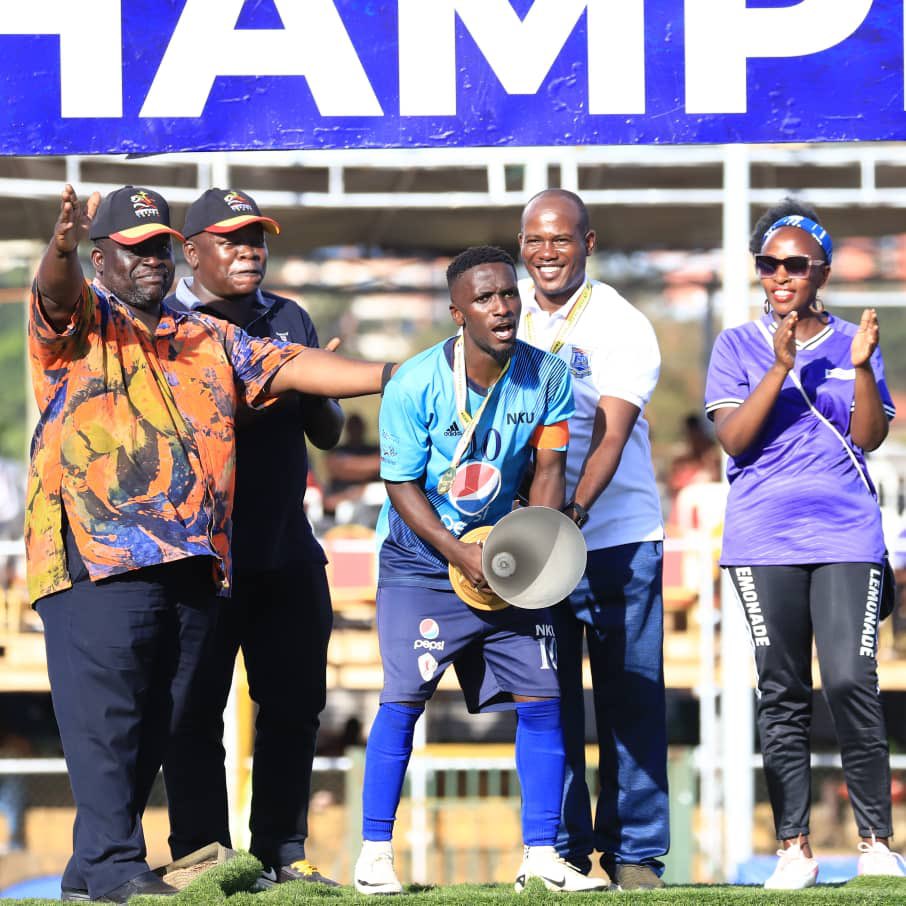 Behold the 2023/2024 & 11th @uflug edition Champions, @NkumbaUni 🏆🔥🤗
 
Congratulations 👏🏾

#PepsiUFL 
#UFLUG 
#UgandaUniSports