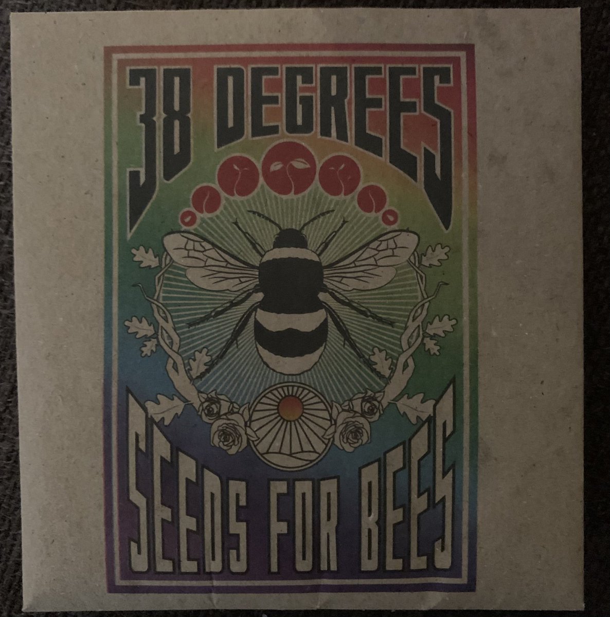 Thank you @38degrees for my seeds, gotta help those Bees 🐝 because if they die, we die. Ban Bee 🐝 killing pesticides now. Planting with my daughter now! #Bees