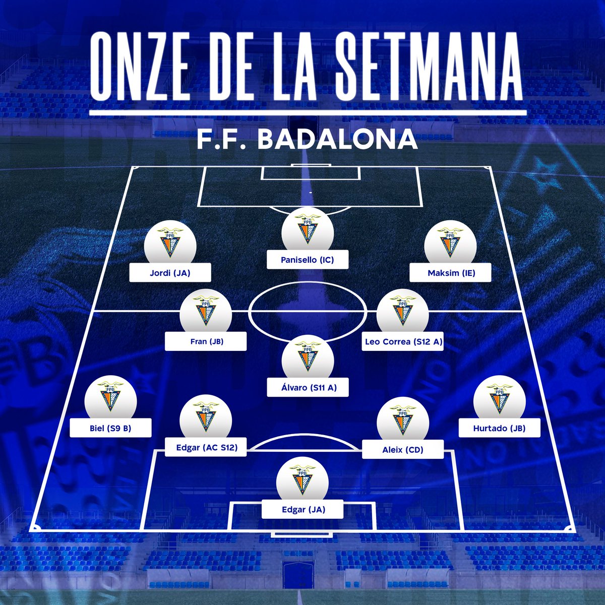 ONZE DE LA SETMANA 💙🤍💪🏼

#BadalonaÉsFutur #FFBadalona #Badalona #FutbolBase #OnzeDeLaSetmana