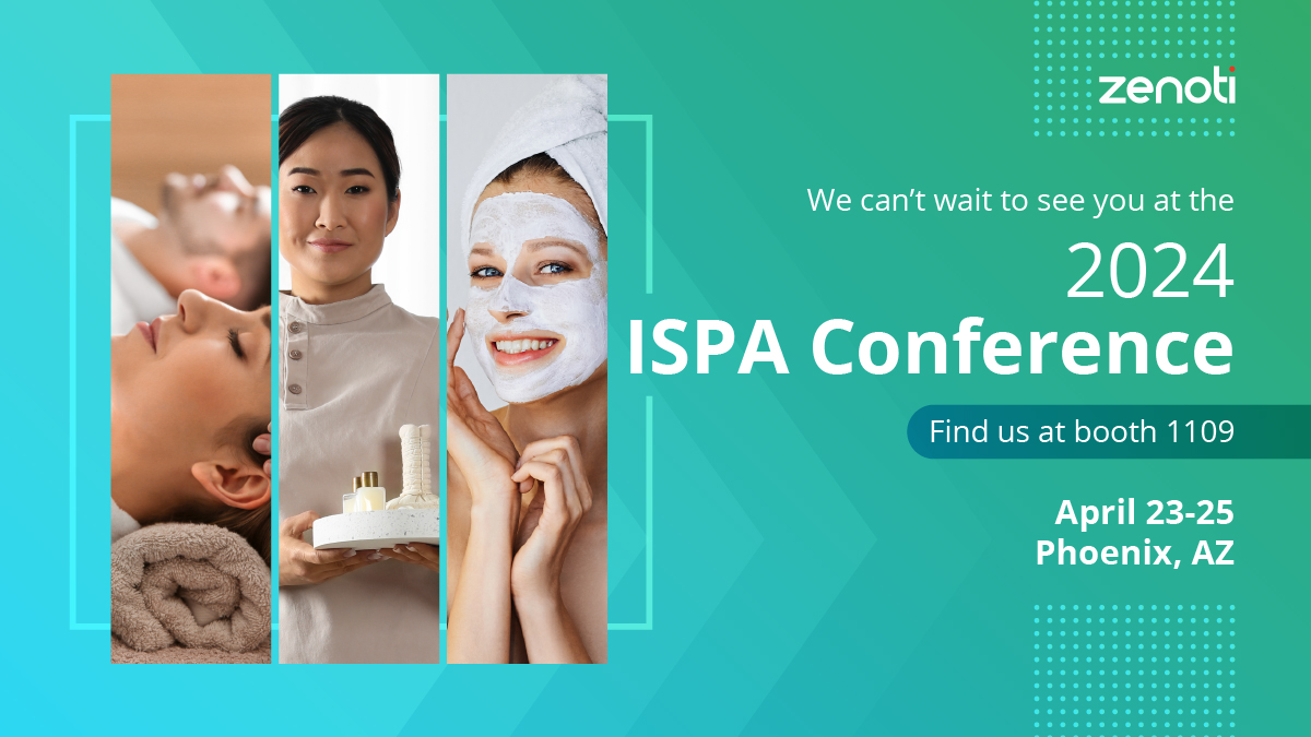 Excited to announce that Zenoti will be representing at the prestigious International Spa Conference this year! Stay tuned for updates as we delve into transformative ideas to elevate the spa experience for all.
#SpaConference #WellnessInnovation #ISPADoYou #ISPA2024