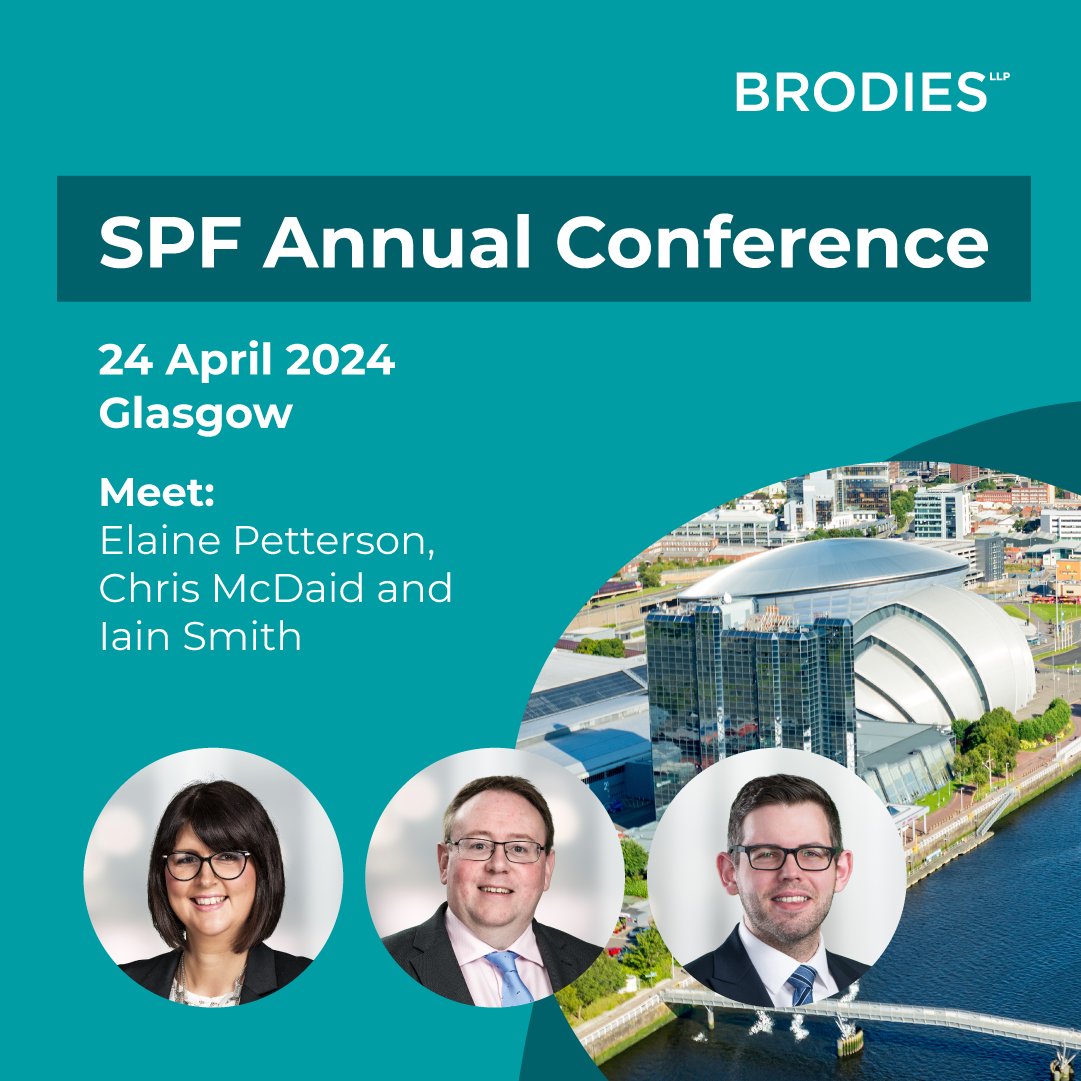 Elaine, Chris and Iain will be at the SPF Conference later this week, if you are attending and want to meet up, please get in touch <a href="/ScotPropFed/">SPF</a> #property