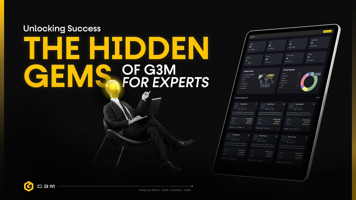🚀Unlock Success with G3M! 

🥇Dive into the hidden treasures of this transformative gathering

🥇Elevate your skills, expand your network, and connect with potential clients

⏩Join us now: g3m.io 

#G3M #NetworkExpansion #BusinessNetworking #UnlockYourPotential
