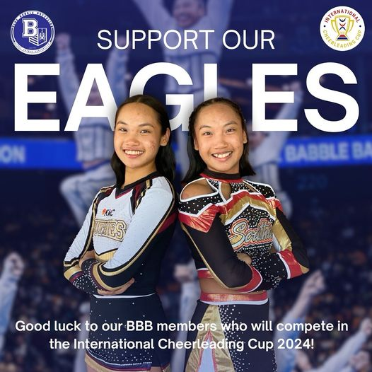 Ateneo Blue Babble Battalion: Support and cheer for Liea and Lila Pagtalunan of the BBB Competition Unit in the upcoming International Cheerleading Cup, Pom Duo Division, representing the Southies Cheer Club! Orlando Time-Apr 28, 7:20PM PH Time-April 29, 7:20AM One Big Fight!