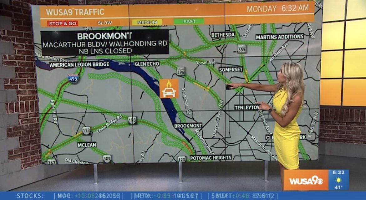 LindsNance's tweet photo. Heads up in #Brookmont!

🔥 MacArthur Blvd north is CLOSED at Walhonding Rd due to an earlier vehicle fire. Take Mass Ave or River Rd instead!

🚙 Crash in #Annadale on the Inner Loop near Gallows Rd 
#GetUpDC https://t.co/EKrsiuncs9