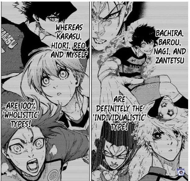 -bllk cw // Manga Spoiler , character spoiler , SPOILERS!

Menurut kalian chigiri, kunigami n kaiser masuk tipe yg mana?  Wholistic atau individualistic??? (Cuman chigi yg g masuk sedangkan kuni n kai masih di analisis isagi)