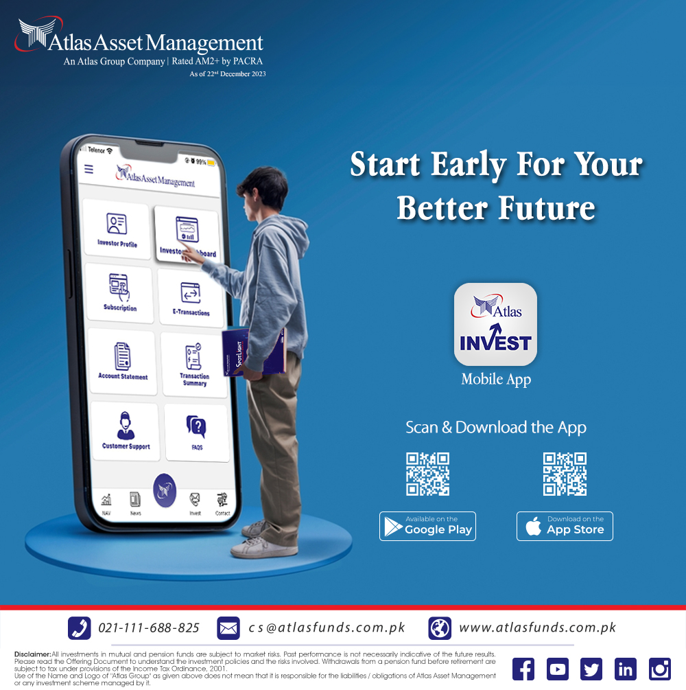 Investing is simple and easy with Atlas Invest Mobile App.
Download the Atlas Invest Mobile App now!
Android: bit.ly/3taV3Ik
iOS: apple.co/3vnUQUV
Call us: 021-111-688-825 (MUTUAL) or visit atlasfunds.com.pk
#AtlasAssetManagement #investment #mobileapp