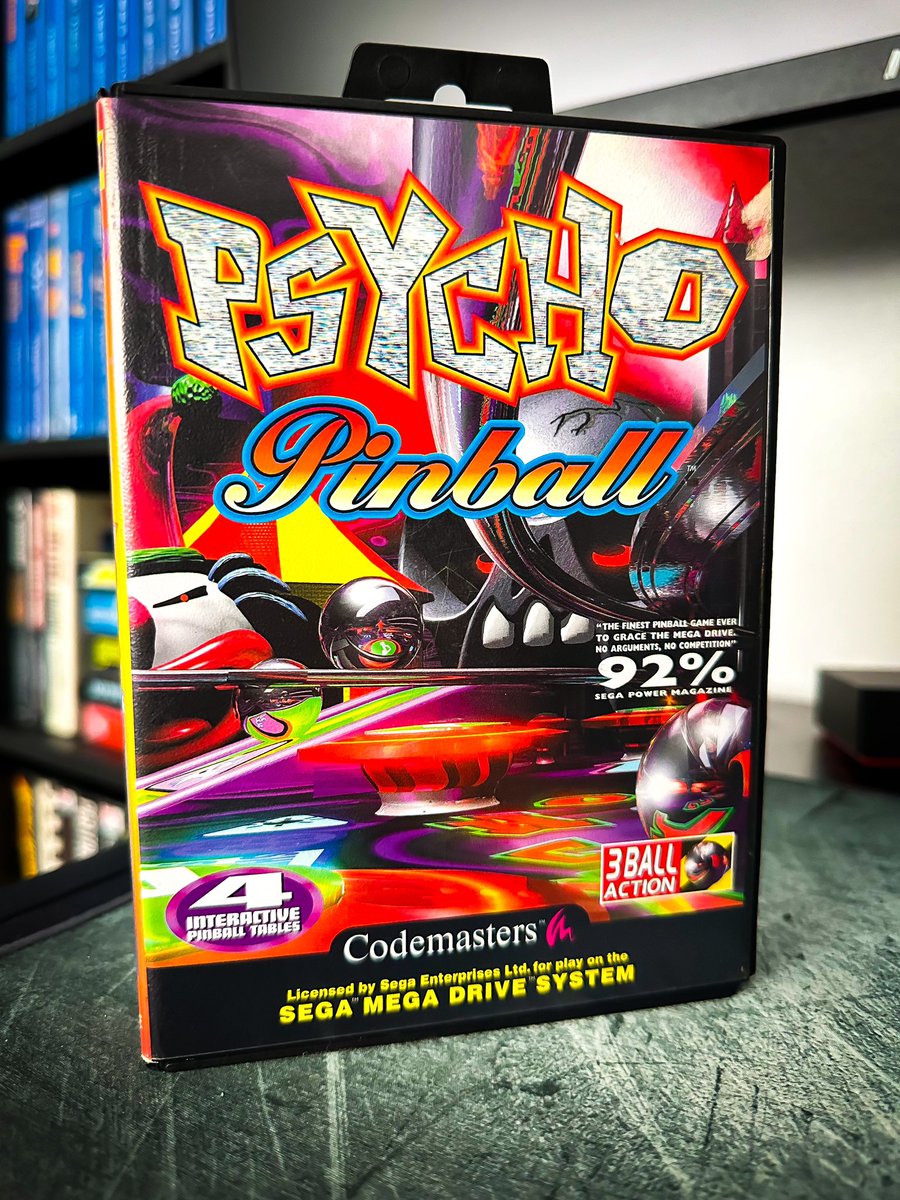 Back in the 80’s and 90’s I’d buy games just by looking at the cover of a game. This cover would make me want to buy this instantly! 😂 it just so happens to be an awesome game too! Psycho Pinball is my choice for #MegaDriveMonday #SEGA #MegaDrive #ForTheCollection