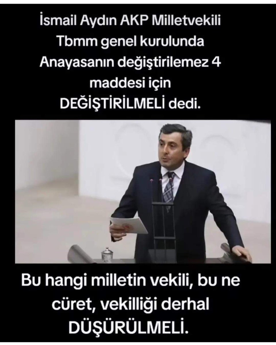 Vekilliği derhal düşürülsün.