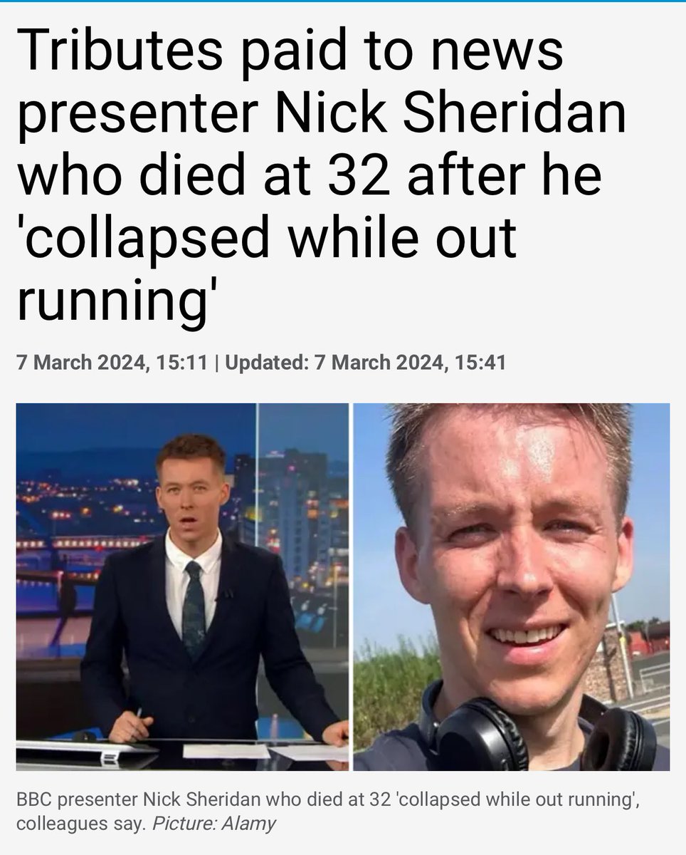 BBC news presenter Nick Sheridan, 32 died after he collapsed while out running lbc.co.uk/news/bbc-prese…