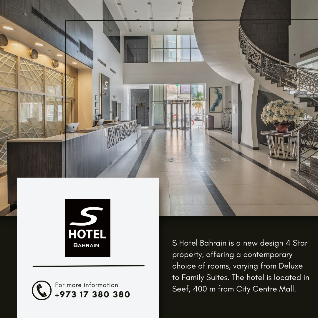 Immerse yourself in unparalleled luxury at S Hotel Bahrain. Unwind in our opulent rooms, indulge in exquisite cuisine, and experience service beyond compare. 
.
.
.
#LuxuryHotel #BahrainLuxury #SHotelBahrain #UnforgettableStay