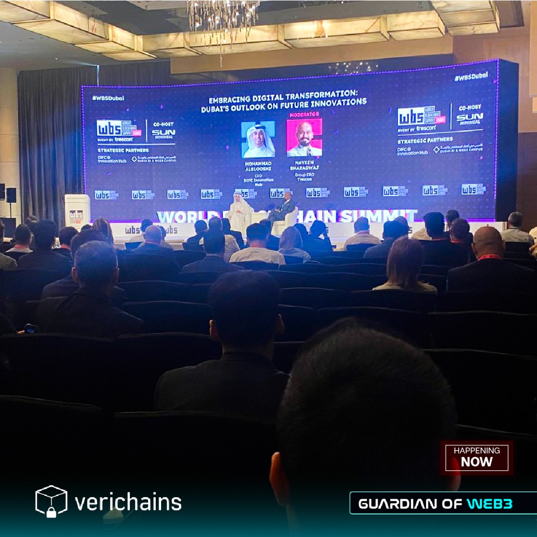 ⚡ And we're live! Verichains is exhibiting at @Wbsglobalseries, join us at our booth C12 to discuss your cyber concerns & explore how we can help to secure your enterprise. 🔗 RVSP: bit.ly/verichains-dub… And grab a 25% discount off of all Verichains' services while at it!