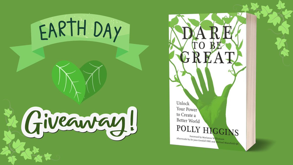 🚨#GIVEAWAY ALERT 🚨 To help celebrate #EarthDay, we're giving away a copy of 'Dare To Be Great'📘 ✨ To enter like, repost and follow us. UK entrants only. Closes April 30th. Good luck! #selfcare #ecofriendly #wildlife #nature