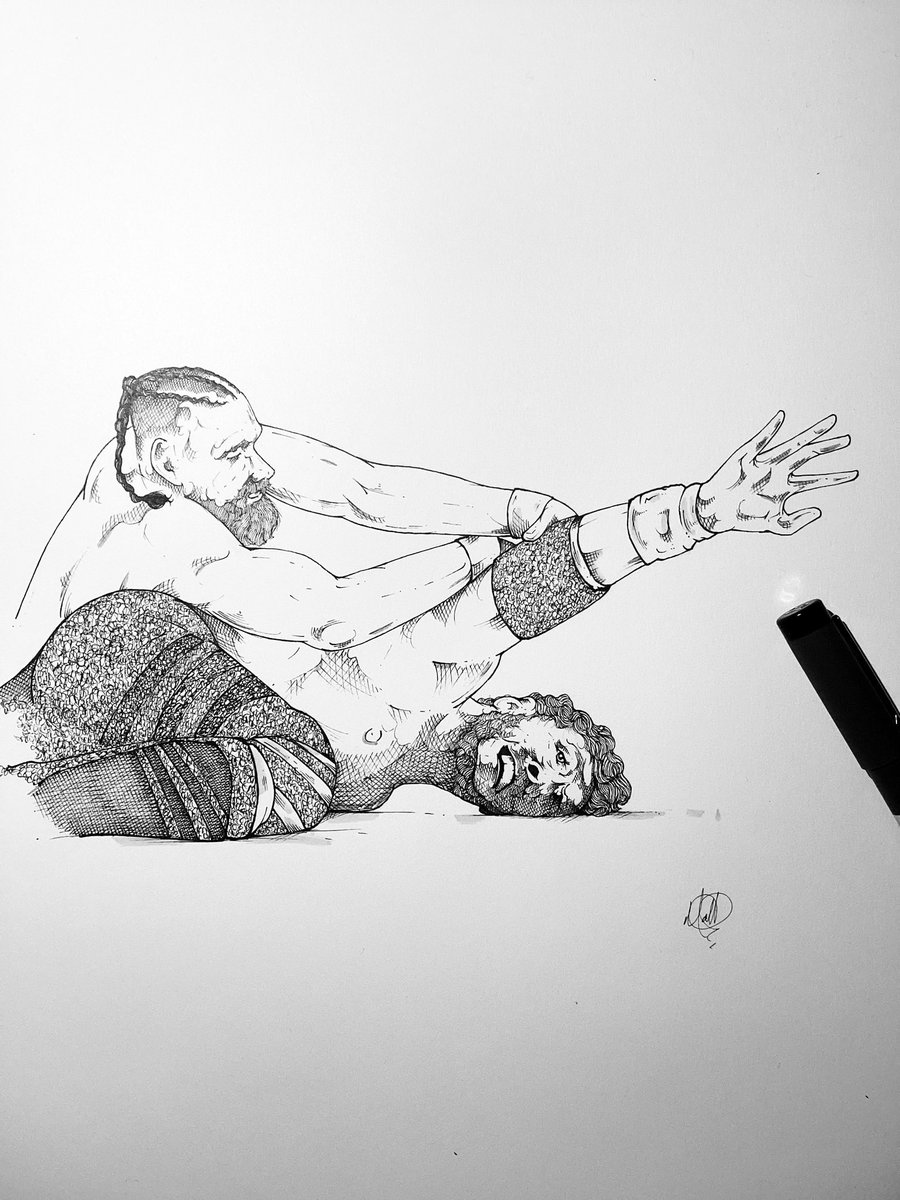 Bryan Danielson @bryandanielson doing all within his power to keep Will Ospreay @WillOspreay within his grasp at last night’s Dynasty #aew #AEWDynasty