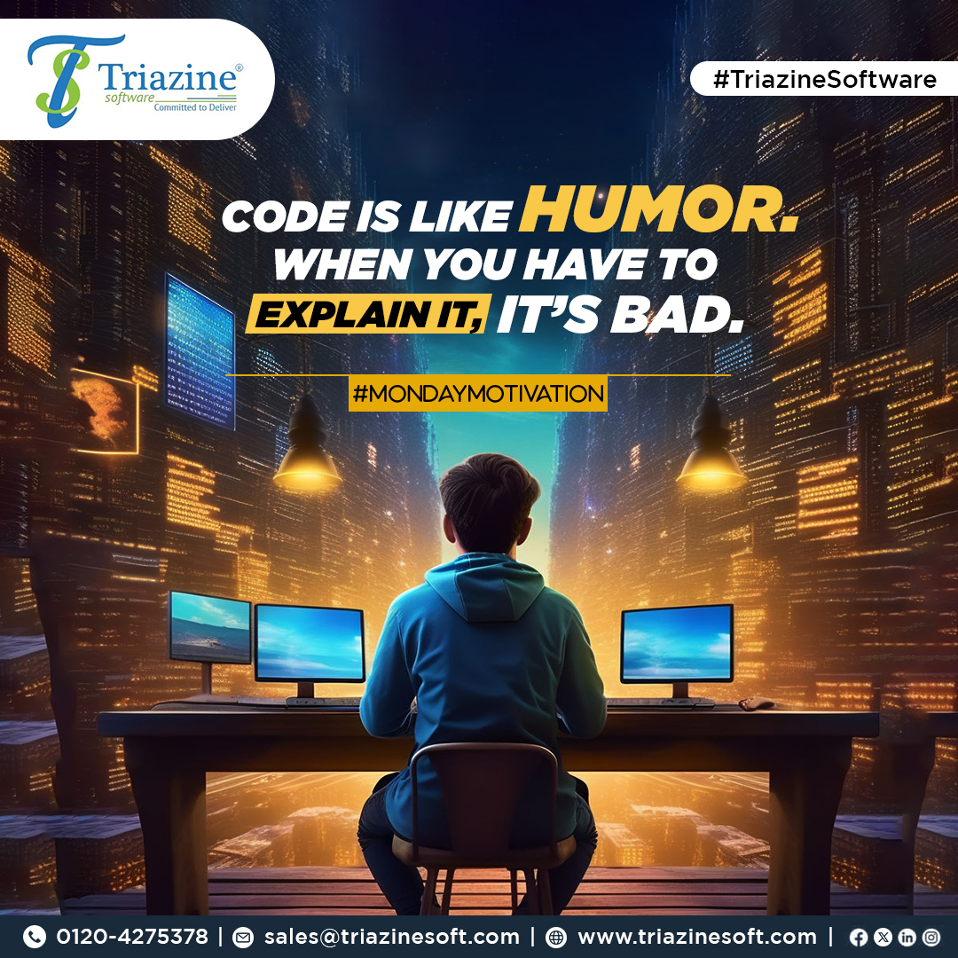 'When your code's humor needs an annotated guide, you know it's a comedy of errors. 😅👾 

#TriazineSoftware #Triazine #TSPL #mobileappdevelopment #softwaredevelopment  #CodingHumor #BadCodeBlues