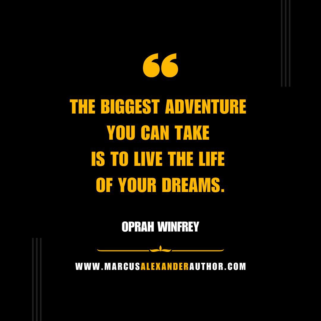Dare to embark on life's greatest #adventure! 
#DreamBig #DreamChaser #Adventure #BelieveInYourself #Motivation #QuoteOfTheDay  #WisdomWednesday #SelfGrowth #MotivationalQuote #Mindfulness #DailyQuote #DailyWisdom #Inspiration