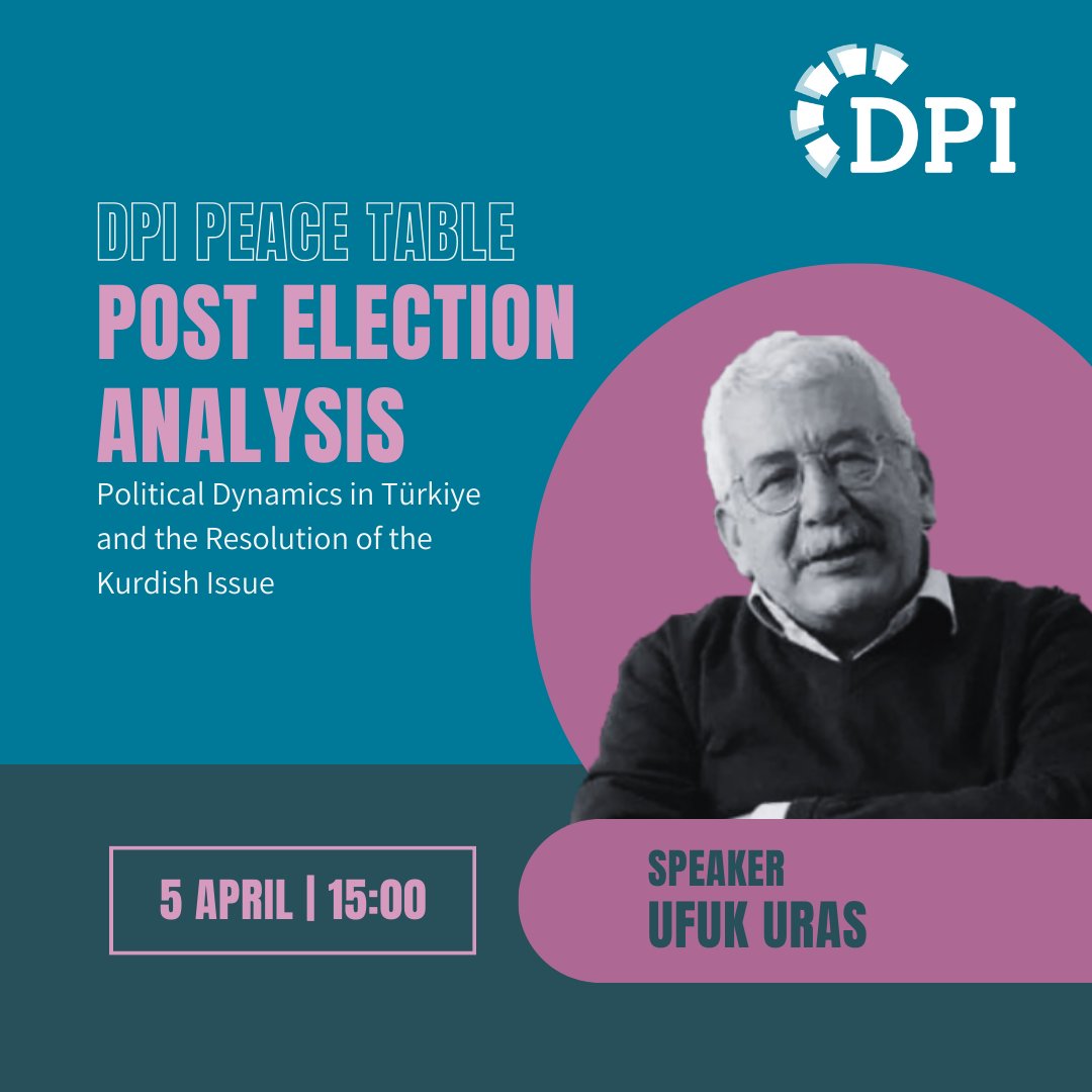 31 Mart yerel seçimlerinin ardından DPI ilk Değerlendirme Toplantısını akademisyen ve DPI Uzmanlar Kurulu üyesi Ufuk Uras ile gerçekleştirdi.