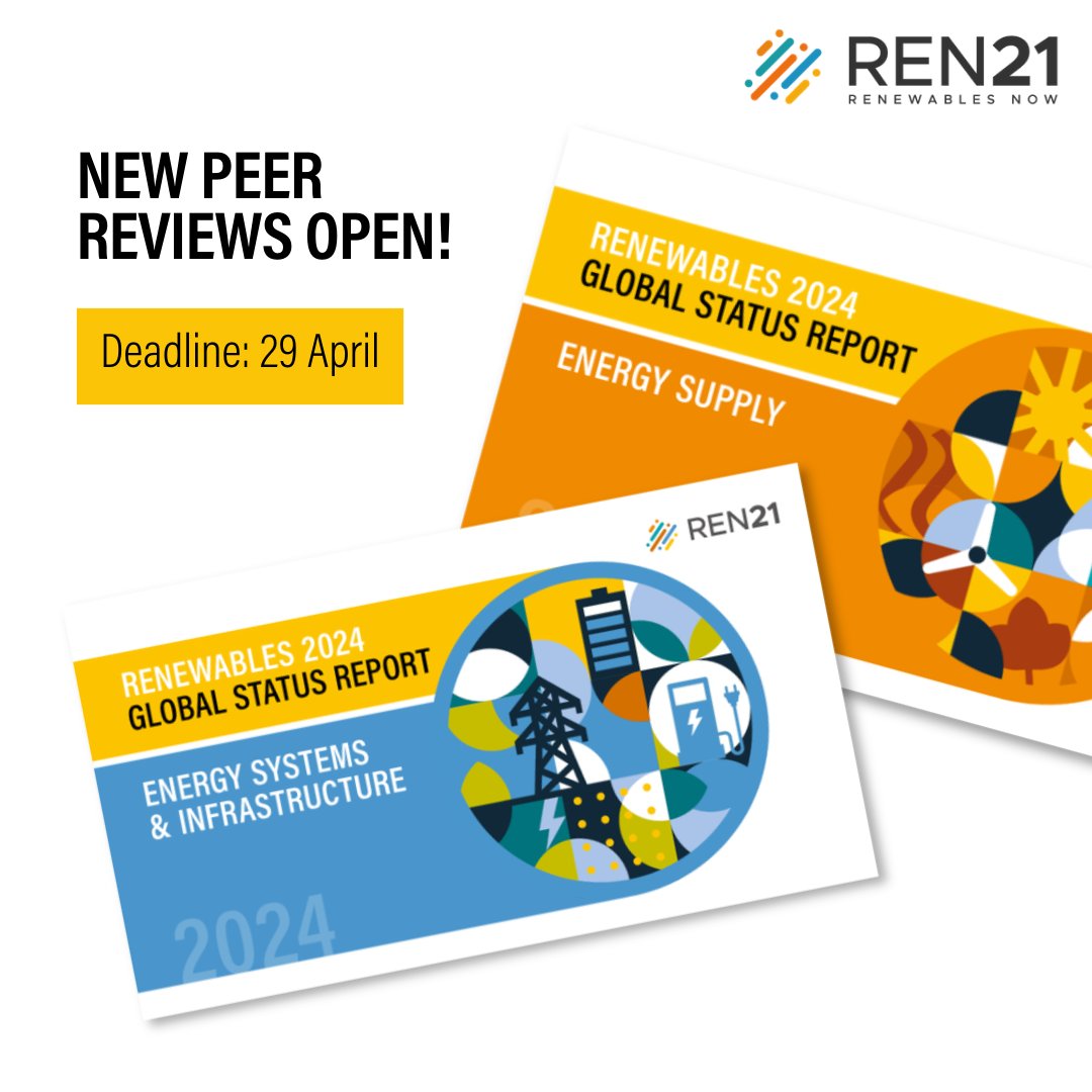 📢Calling all experts in renewables! 🌿 We're inviting you to review the full draft of two modules from #GSR2024 📝 Register now to access the draft for both modules: customervoice.microsoft.com/Pages/Response…