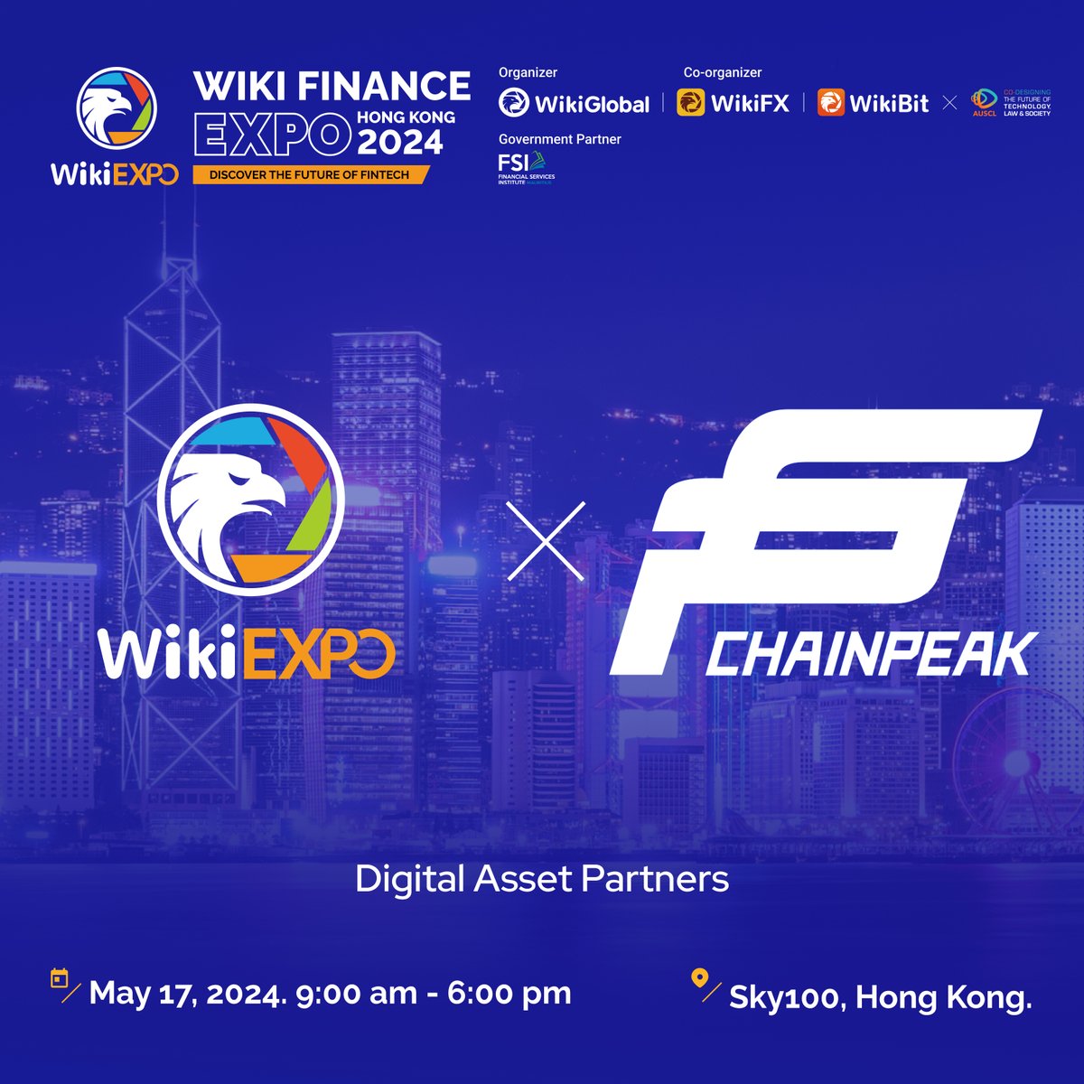 Catch @chainpeak ,Digital Asset Partners at #WikiEXPO HongKong. ChainPeak is a leading Web3 Star Scout that focuses on nurturing and developing startup projects by providing a comprehensive suite of services. Free Tickets：lnkd.in/gQfZnGQj