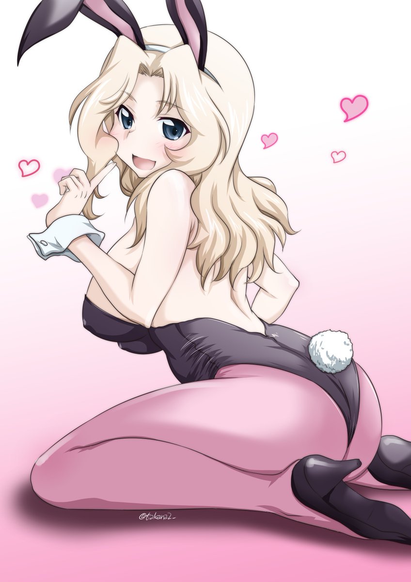 ケイ(ガルパン) 「#これを見た人はバニーガールをTLに放流しよう 」|鷹那２号のイラスト