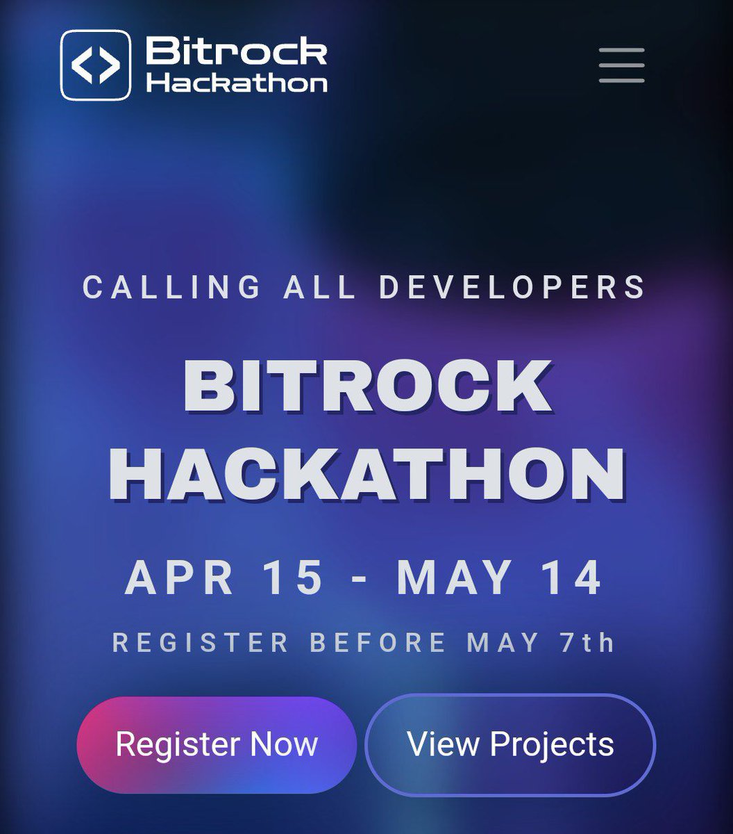 We are excited to share the first round of approved projects for the Bitrock hackathon! 💪🏻🔥

hackathon.bit-rock.io/projectlist/

There are many more projects currently being reviewed for approval, and the list will be updated as more projects are approved.

Hackathon registration is still