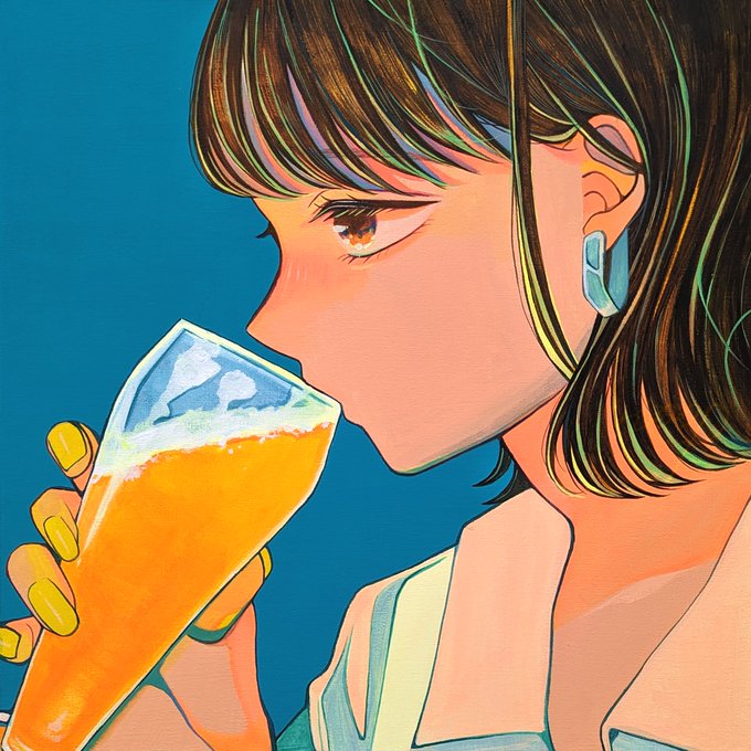 「飲み物 飲む」のTwitter画像/イラスト(新着)