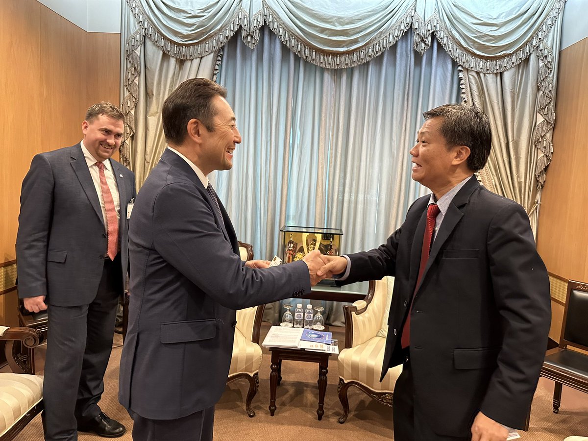KairatSarybay's tweet photo. Productive exchange with Dep.Director Wattanawit Kachaseni of @TICAcooperation

Appreciated TICA's role in implementing #CICA #CBMs, sharing knowledge with other Member States. TICA's experience is also valuable for the project activities of #CICAFund https://t.co/At0m6LIgem