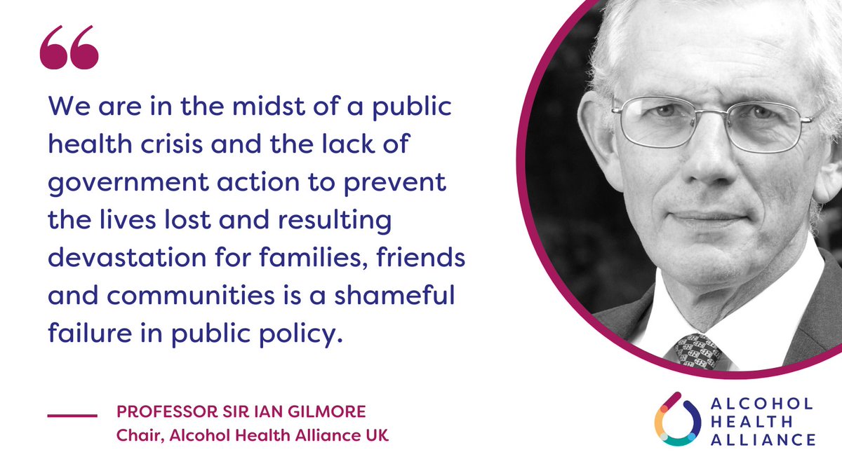 Despite the rising death toll, Westminster does not have a plan to fix it and hasn’t for more than a decade. We're calling for urgent @GOVUK action to address this public health emergency with an evidence-based alcohol strategy. Our full statement at ahauk.org/news/ons2022/