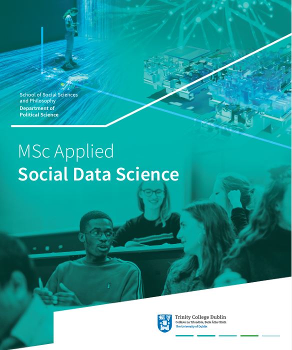 Learn more about our Applied Social Data Science (MSc/PG Diploma) programme by attending an Open Day Webinar on Friday, May 17th at 10:00. The course page with a link to the webinar can be found here: tcd.ie/Political_Scie…