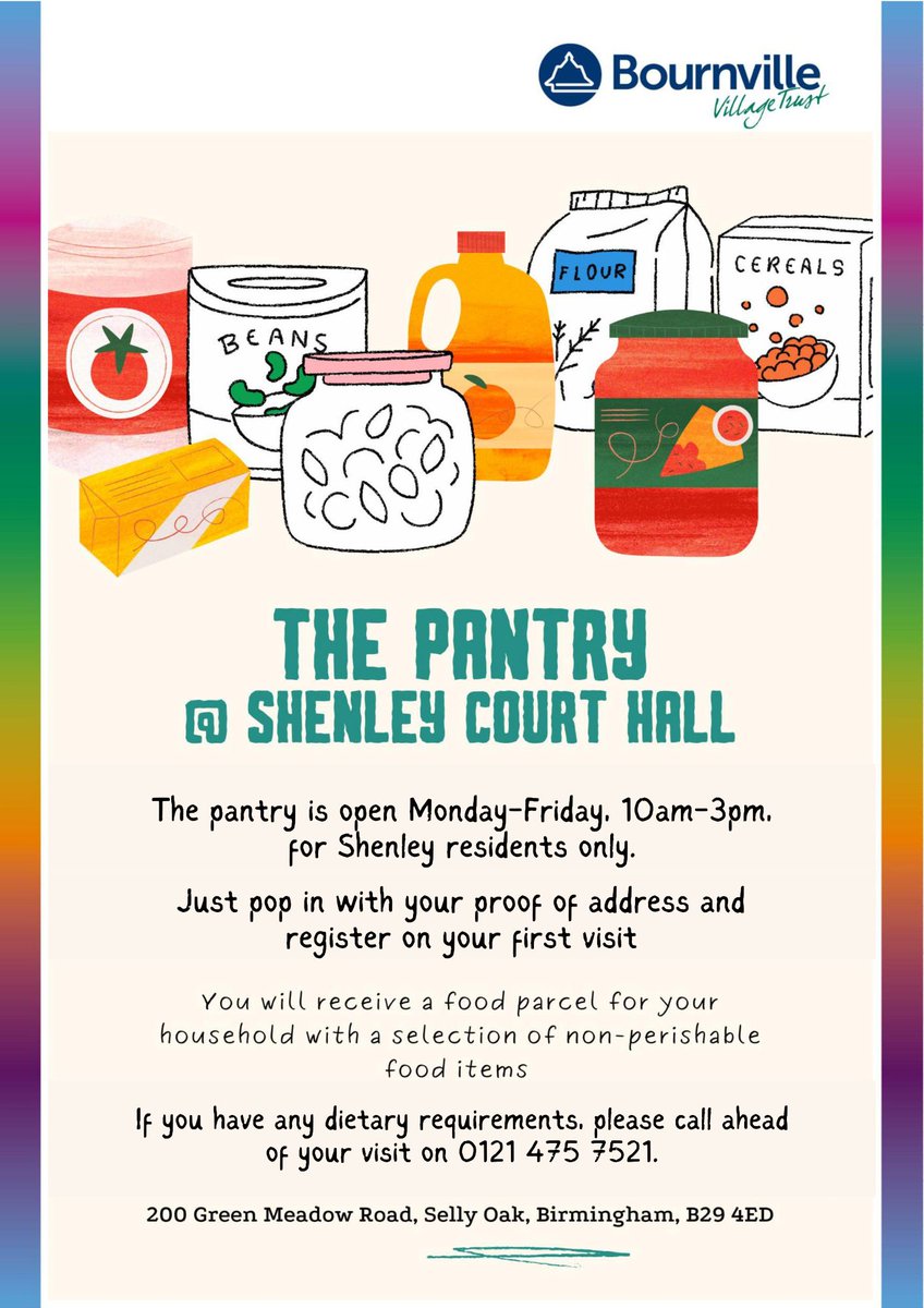 We’ve made some changes to Shenley Court Hall's Pantry and it’s now open Monday-Friday from 10am-3pm! All details below 👇 Pls share so we can spread the word 😊 #Shenley #SellyOak