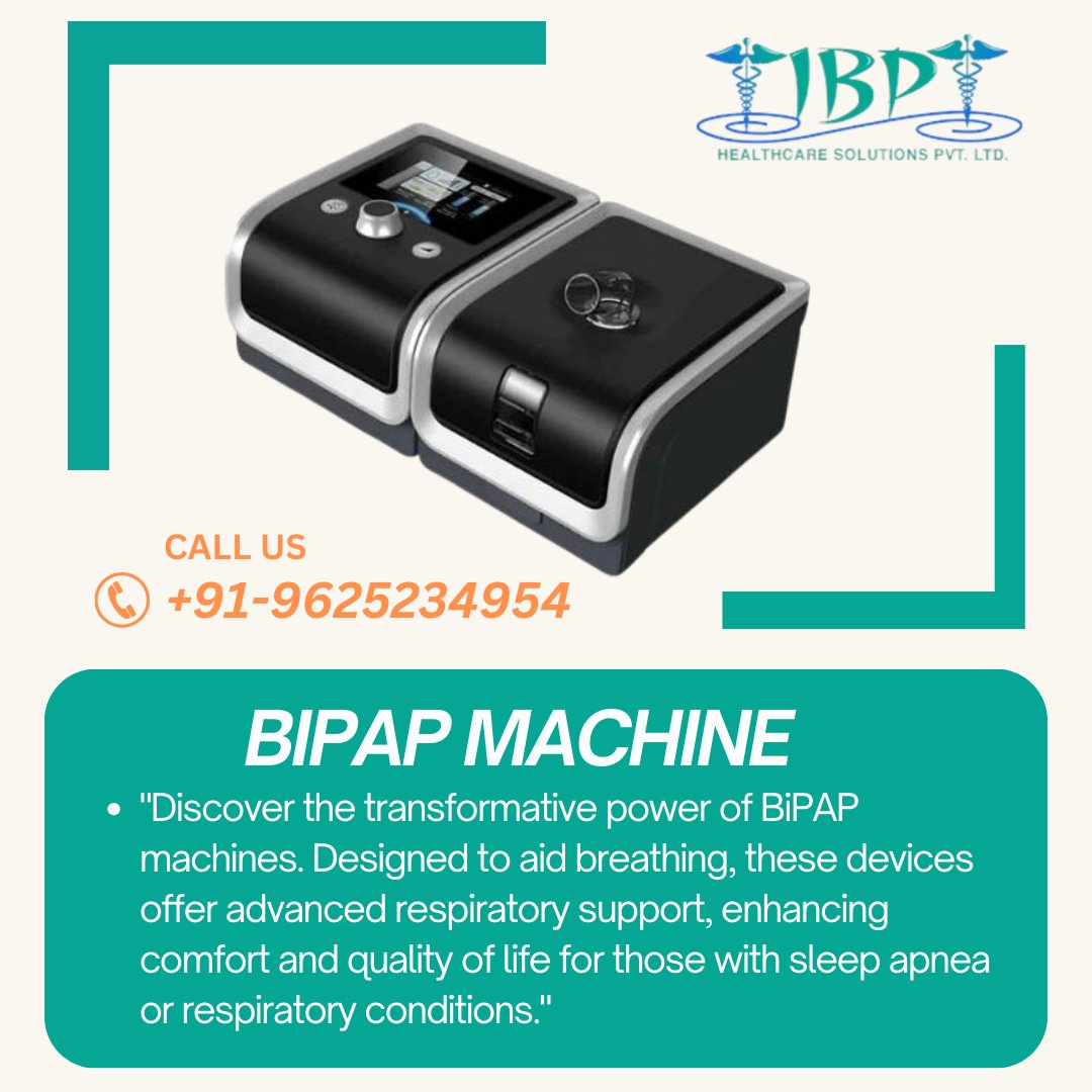 'Discover the transformative power of BiPAP machines. Designed to aid breathing, these devices offer advanced respiratory support, enhancing comfort and quality of life for those with sleep apnea or respiratory conditions.'
#bipapmachine