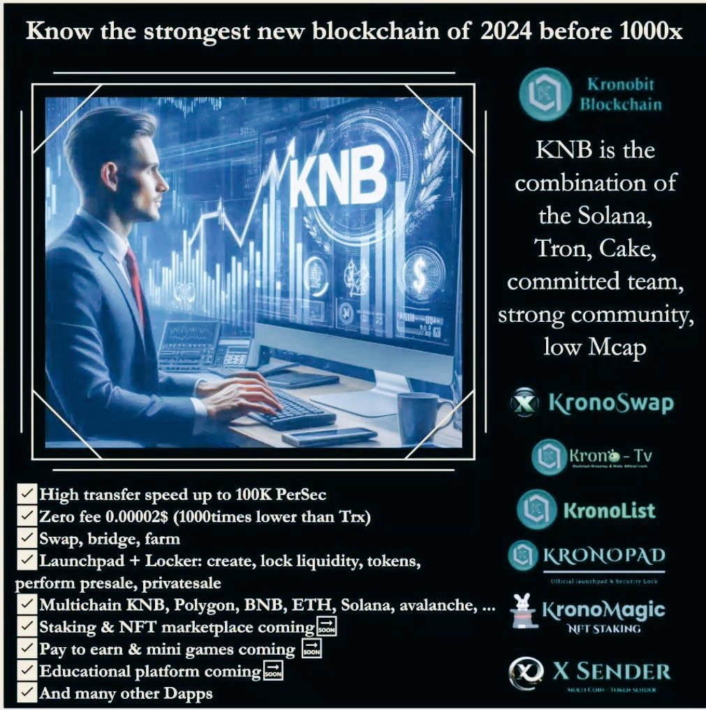 <a href="/WazirXIndia/">WazirX: India Ka Bitcoin Exchange</a> The biggest thing KNB brings is decentralization of financial power.

✅Multimedia streaming
kronobit.org

$KNB