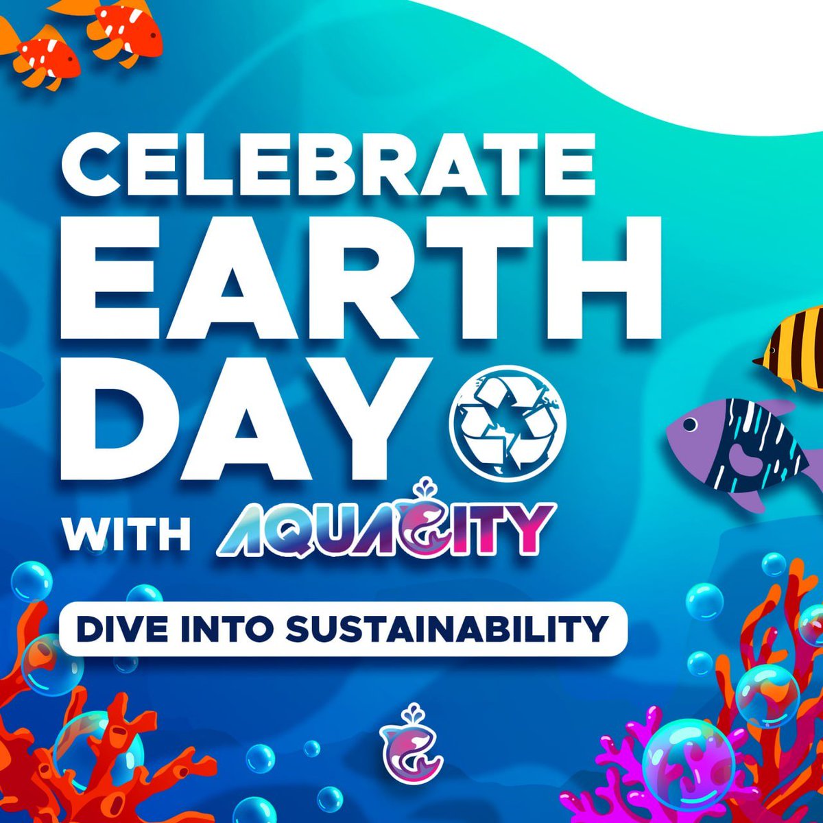 🌍 Happy Earth Day from all of us at Aquacity! 🌊 Let's celebrate our beautiful planet and pledge to protect and preserve its oceans and ecosystems. Today and every day, let's work together to ensure a sustainable future for generations to come.