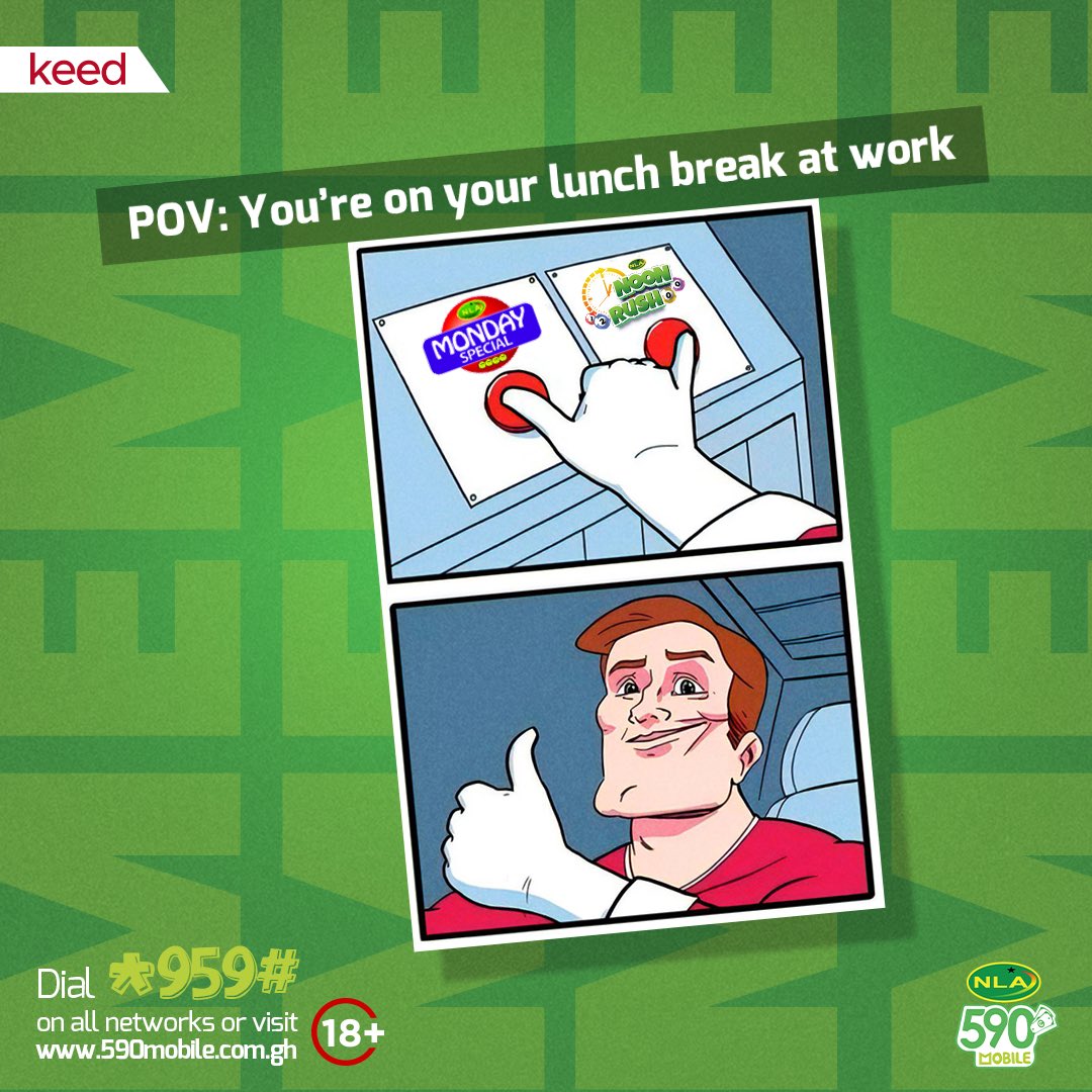 NLA590mobile's tweet photo. Lunch breaks just got better with NLA590 mobile.😉

Just dial *959#  😌
.
.
.
.
.
#Trending #trending2024 #onlinegaming #NLA590mobile #NLA  #Keed https://t.co/u9S2WeBSAv