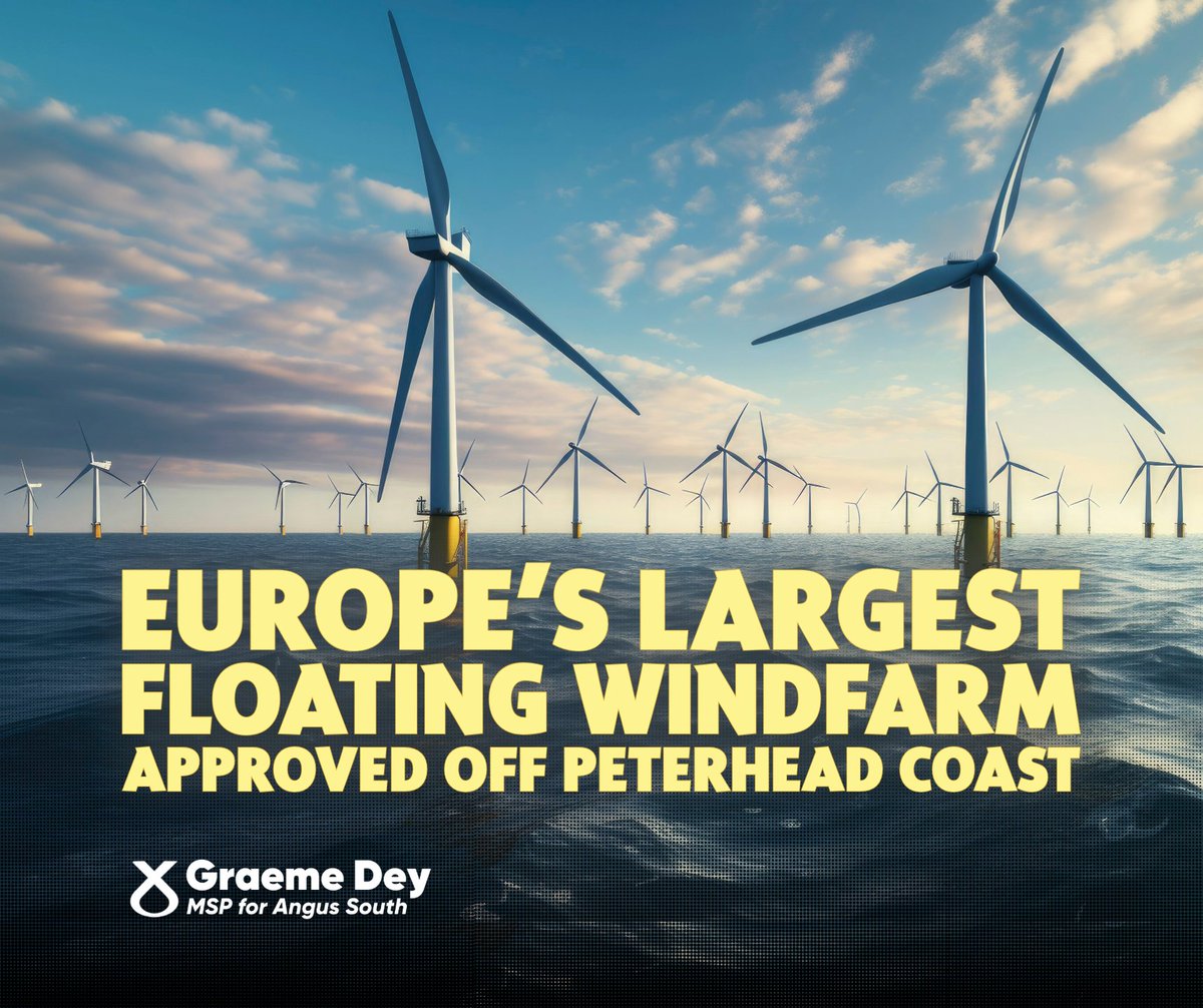 💨 A new wind farm off the Aberdeenshire coast will provide a “massive boost” to the region, triggering up to £3billion in investment & hundreds of jobs. 🌳 Our path to a sustainable future is clear - only the SNP are serious about delivering it. 👉 pressandjournal.co.uk/fp/news/aberde…
