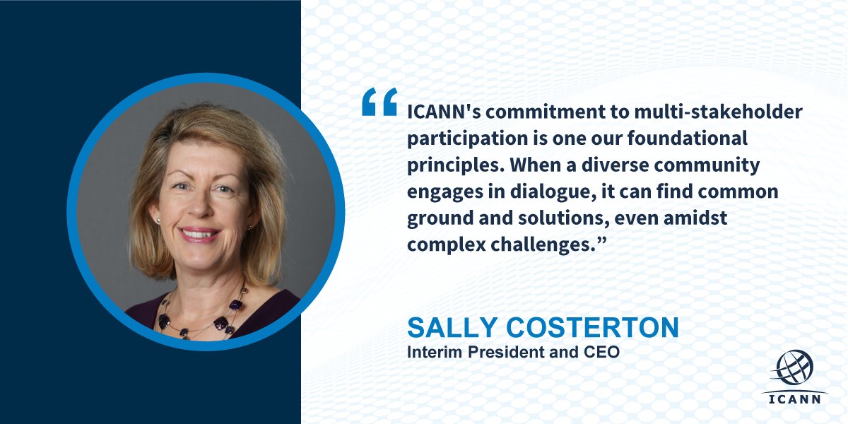 Sally Costerton, Interim President and CEO of #ICANN, lends her voice in support of NetMundial's enduring legacy and the multistakeholder Internet governance model. @icann_president @netmundial10