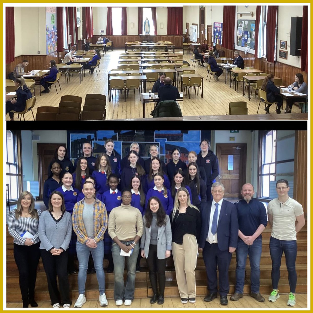 Dundalk Chamber of commerce School Mentorship Programme set up Mock Interviews in St Vincent’s Secondary School. Transition Year students met with local business professionals and completed interviews based on their professional, academic and professional experience to date.