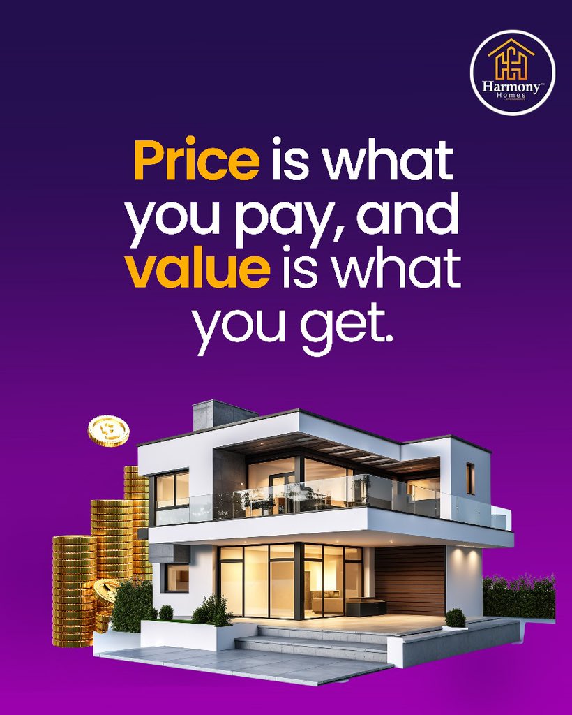 Owning a home is a keystone of wealth, both financial affluence and emotional security. HAPPY NEW WEEK!!!

#harmonygroupng #harmonyhomesng #affordableluxury