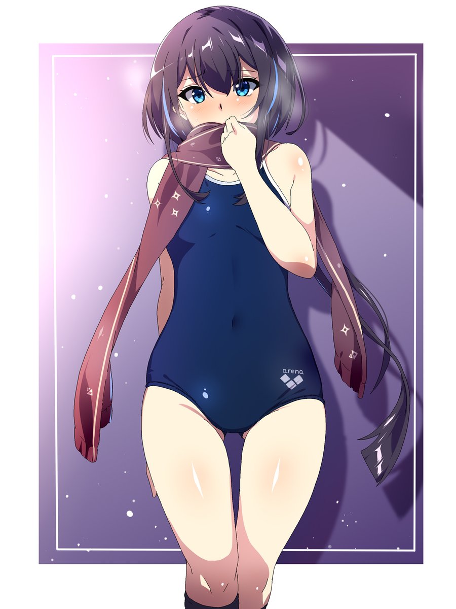 去年描いてた寒々わかにゃさん
スク水マフラーソックス強い 