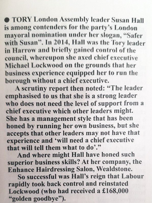 As Susan Hall publishes her manifesto (with a £515 million hole in the finances) let’s not forget what a complete mess she made when leading Harrow Council.